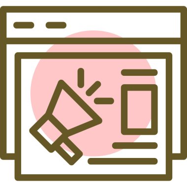 Web simgesi vektör illüstrasyonu reklamı