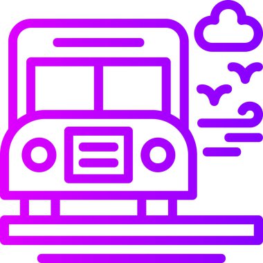 tren simgesi, vektör illüstrasyonu