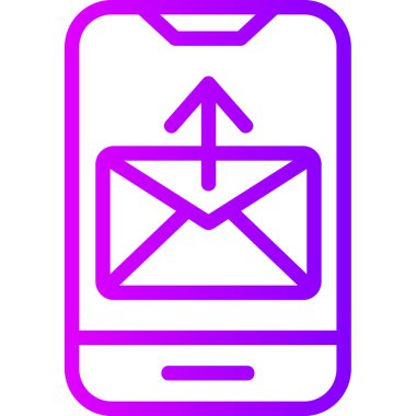 E- posta simgesinin vektör illüstrasyonu