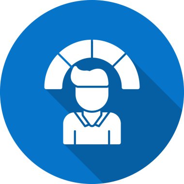 Bir insan simgesinin vektör illüstrasyonu