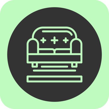 güzel bank vektör çizgisi simgesi