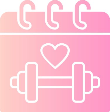 spor salonu çan simgesi vektör illüstrasyonu