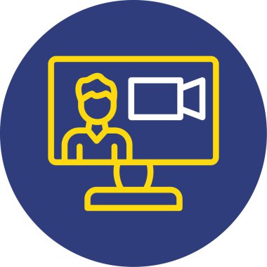 ekran simgesi çizimi olan dizüstü bilgisayar