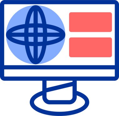 tarayıcı web simgesi basit tasarım