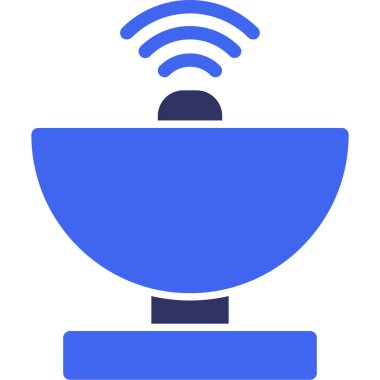 İnternet simgesi ve vektör illüstrasyonu beyaz arkaplanda izole edildi