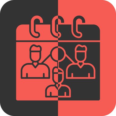 iş takımı simgesi vektör illüstrasyonu