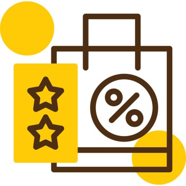 Alışveriş poşeti simgesi, vektör illüstrasyonu