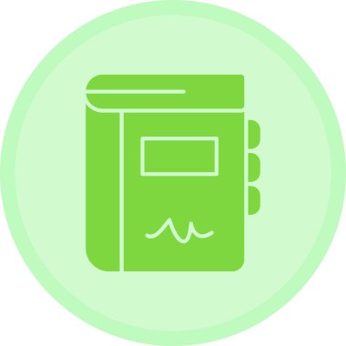 Bir kitap simgesinin vektör illüstrasyonu