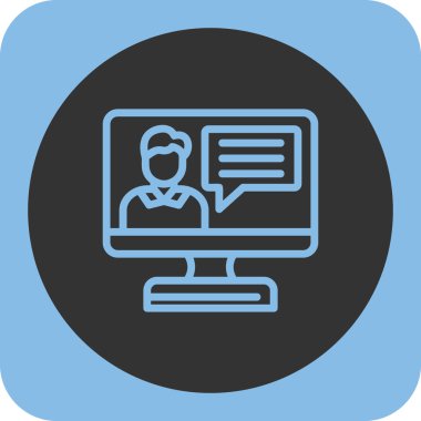 Dizüstü bilgisayar simgesi vektör çizimi