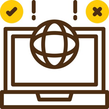 dizüstü bilgisayar web simgesi, basit vektör illüstrasyonu