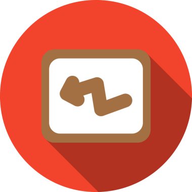 Tek bir simgenin vektör illüstrasyonu