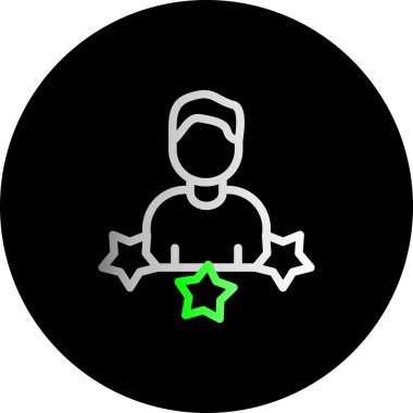 yıldız simgesi, vektör çizimi