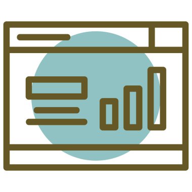 Web sayfası ikon vektör illüstrasyonu