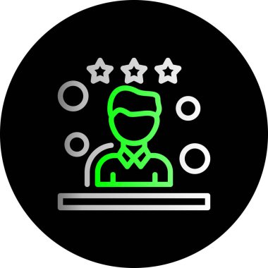 Kabartma dizaynında müşteri servis simgesi