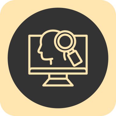 Modern b 'nin vektör illüstrasyonu beynin ikonundan yoksun