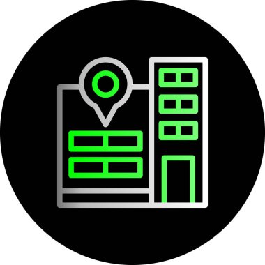 konum simgesi vektör illüstrasyonu