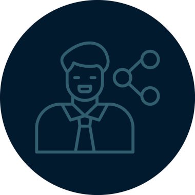 İş simgesinin vektör illüstrasyonu, insanlar kavramı