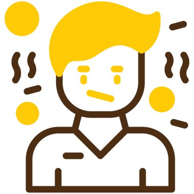 Ateşim var. Web simgesi basit illüstrasyon