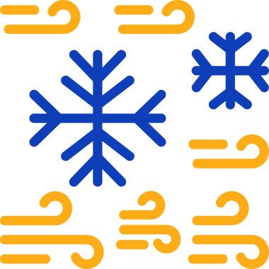 kar Tanesi simgesi vektör çizimi