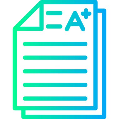 Belge. Web simgesi basit illüstrasyon