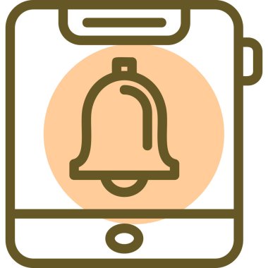 Telefon simgesinin vektör illüstrasyonu