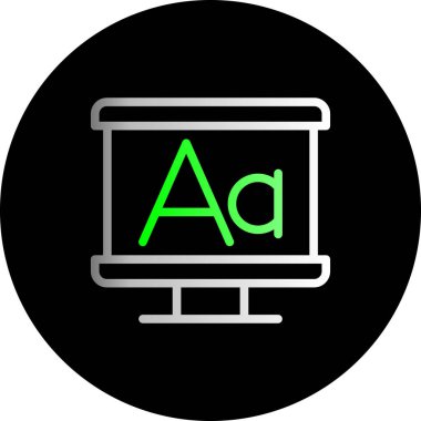 Modern bir simgenin vektör illüstrasyonu