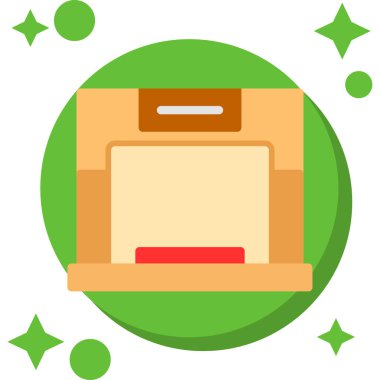 Çanta. Web simgesi basit illüstrasyon