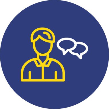 İnsan simgesinin vektör illüstrasyonu