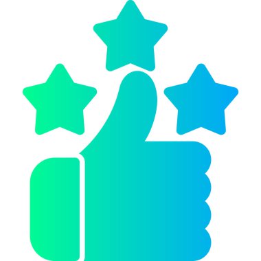 başparmak yukarı web vektör illüstrasyonu