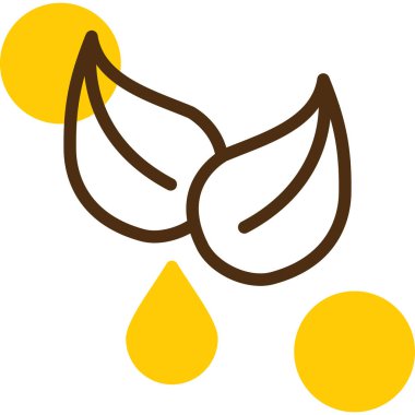 Sarı bir simgenin vektör illüstrasyonu