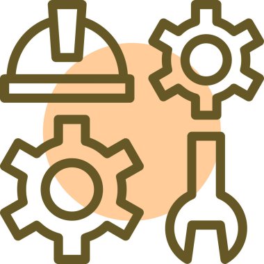 Dişliler. Web simgesi basit illüstrasyon