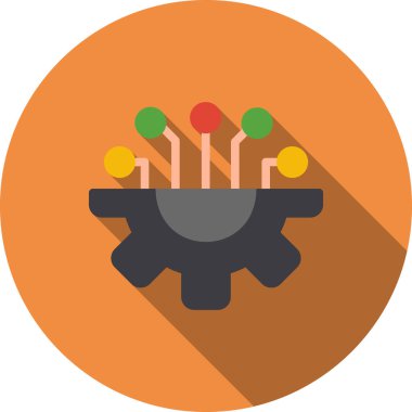 Düz dondurma simgesi, vektör illüstrasyonu 10 birim