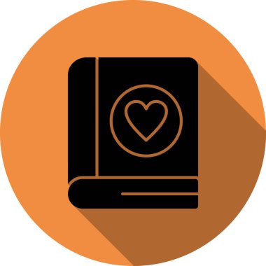 aşk kartı simgesi, vektör illüstrasyonu