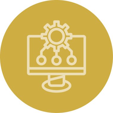 seo modern simgesinin vektör illüstrasyonu