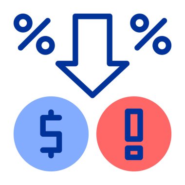 iş ve finans satırı vektör simgesi.