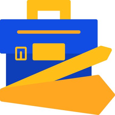 Beyaz arkaplanda izole edilmiş dizin simgesi ve vektör illüstrasyonu