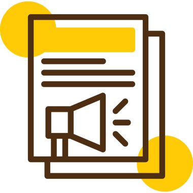 haber web simgesi basit illüstrasyon