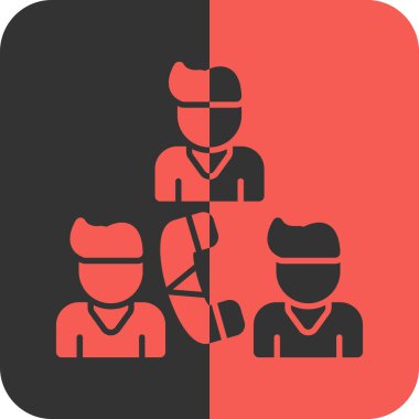 bir grup insan ikonu. vektör illüstrasyonu