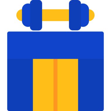 düz stil hediye kutusu simgesi