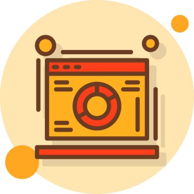 Modern bir simgenin vektör illüstrasyonu