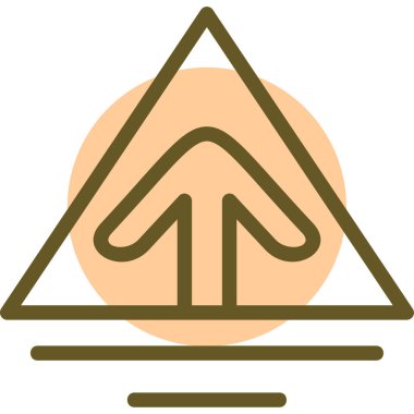 Bir ağacın güzel bir simgesinin vektör çizimi