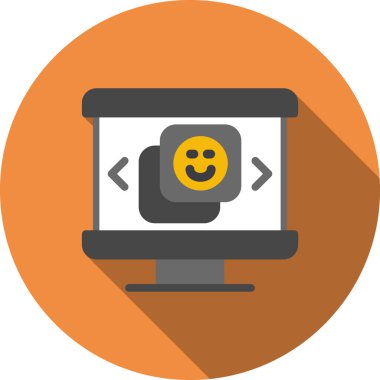 Web geliştirme düz vektör simgesi