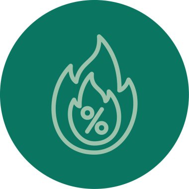 Benzersiz vektör çizgisi simgesi