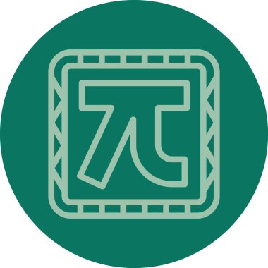 Benzersiz matematik vektörü simgesi