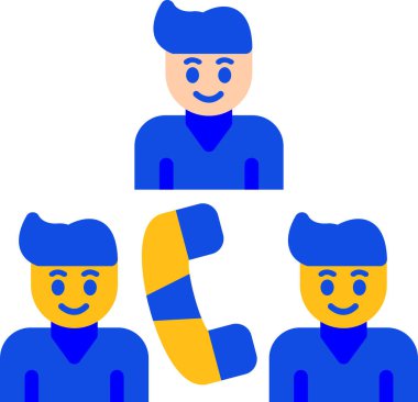 yardım çağrısı vektör simgesi