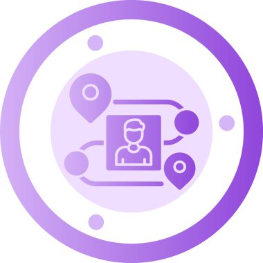 Modern bir simge tasarımının vektör illüstrasyonu