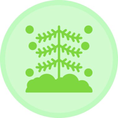 ağaç noel ağacı simgesi doldurulmuş dış hat biçiminde