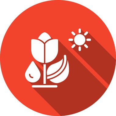 Tek ağaç simgesinin vektör illüstrasyonu