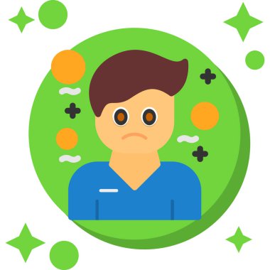 Doktor uzun gölge düz simgesiyle