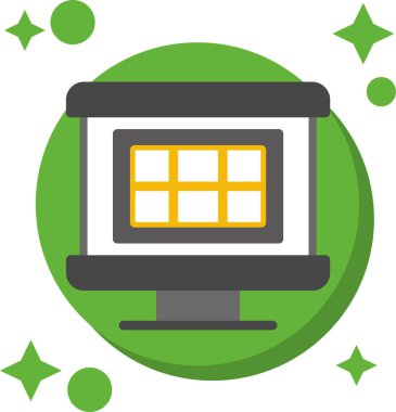 dizüstü bilgisayar simgesi, vektör illüstrasyonu